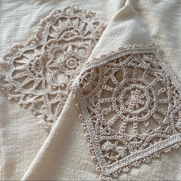 NWT Acne Studios Evelta Crochet Trimmed Cotton Pants - Picture 6 of 8